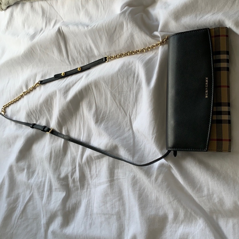 Burberry Horseferry Check and Leather Wallet
